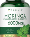 Carlyle Moringa Oleifera | 180 Capsules | Non-Gmo And Gluten Free Supplement | Complete Green Superfood | From Moringa Leaf Powde