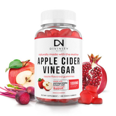 Apple Cider Vinegar Gummies with Mother - Cleanse & Detox ACV Gummies for Weight Loss Gut Health Metabolism Support - ACV with Mother with B12 Vitamin B6 & Pomegranate & Beet Root 100 Ct