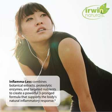 Irwin Naturals Inflammatory Response Inflamma-Less Supports Comfort Mobility Flexibility 80 Liquid Softgels Bundle With A Pill Case