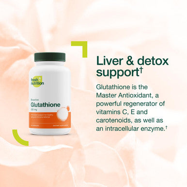 Fresh Nutrition Glutathione Supplement Capsule Strongest DNA Verified Glutathione Reduced Vegan Friendly Non GMO Gluten & Soy Free