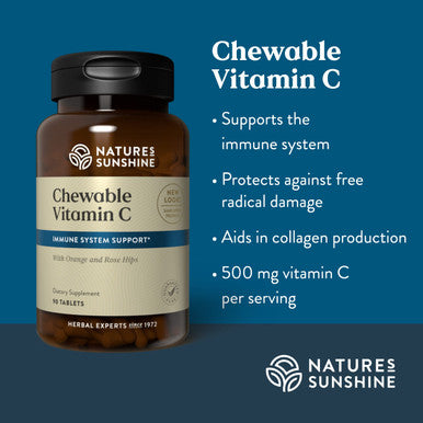 Nature'S Sunshine Chewable Vitamin C 250mg 90 Tablets
