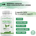 Mother Nature Organics Superfoods for Organic Living Moringa Capsules 1000Mg, From Organic Certified Moringa Leaves Powder - Greens Superfood Supplement - Energy, Focus, Lactation Support, Vitamin C For Immune Support - Vegan, Non-Gmo (120 Count)