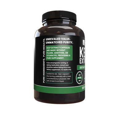 PURE ORIGINAL INGREDIENTS Kelp Extract (365 Capsules) No Magnesium Or Rice Fillers, Always Pure, Lab Verified