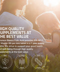 Bronson Folic Acid 800 Mcg Supports Prenatal Development, 1 Year Supply, Non-Gmo, 360 Tablets