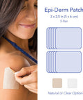 Epi-Derm Tnt Silicone Scar Patches, Effective For Old & Scars, Easily Cut To Size Patches, Thinner & More Comfortable, Premium Grade Silicone Scar Tape, 2 X 2.5 In - 5 Pairs, Clear