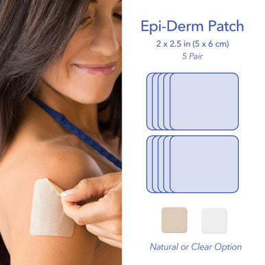 Epi-Derm Tnt Silicone Scar Patches, Effective For Old & Scars, Easily Cut To Size Patches, Thinner & More Comfortable, Premium Grade Silicone Scar Tape, 2 X 2.5 In - 5 Pairs, Clear