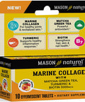 Mason Natural Marine Collagen with Matcha Green Tea, Turmeric and Biotin - Healthy Hair, Skin and Nails and Joints, Powerful Antioxidant, 10 Effervescent Tablets