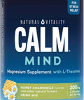 Natural Vitality Calm Mind Magnesium Citrate + LTheanine Powder Supports a Healthy Response to Stress Gluten and Vegetarian Honey Chamomile 12 oz.