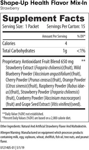 ViSalus Shape-Up Health Flavor Mix-in Strawberry (15 Packets)