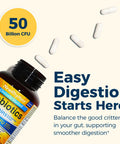 NewRhythm Probiotics 50 Billion CFU 20 Strains 60 Veggie Capsules