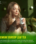 FreshDrinkUS, Premium 50 Mulberry Leaf Tea Bags, 100% Natural & Pure from Mulberry Leaves. Herbal Tea. Made with Natural Material Tea Bags. No Sugar, No Caffeine, No Gluten, Vegan.