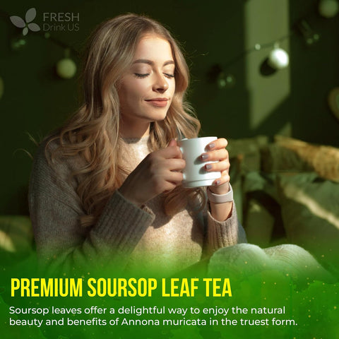 FreshDrinkUS, Premium 50 Mulberry Leaf Tea Bags, 100% Natural & Pure from Mulberry Leaves. Herbal Tea. Made with Natural Material Tea Bags. No Sugar, No Caffeine, No Gluten, Vegan.