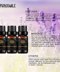 Therapeutic-Grade Aromatherapy Essential Oils Set, Peppermint Lavender Frankincense Essential Oils Set, 100% Pure Aromatherapy Essential Oils Kit for Diffuser, Massage, Humidifier 3x10ml
