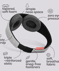 Manta Sleep Manta Original Sleep Mask - Maximum Blackout Sleep Mask For Deep Sleep Adjustable With Detachable Eye Cups Zero Eye Pressure For Back & Belly Sleepers Ideal For Travel Shift Work & Daytime Sleep