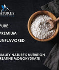 Creatine Monohydrate Micronized Powder 5000mg Per Serv (5g) - Keto Friendly Workout Supplement, Pure Unflavored, Vegan, Nature's Creatine Pre Workout Supplements - 300 Grams - 60 Servings