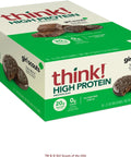 think! Protein Bars, High Protein Snacks, Gluten Free, Kosher Friendly,Variety Pack, Nutrition Bars, 2.1 Oz per Bar, 12 Count (Packaging May Vary)