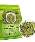 Fullchea - Longjing Tea - Dragonwell Tea - Chinese Green Tea Loose Leaf - Toasty Bean Aromatic - Lung Ching Dragon Well (8.8oz / 250g)