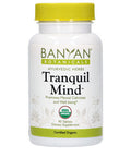 Banyan Botanicals Tranquil Mind Organic Supplement For Calm And Tranquility With Ayurvedic Herbs Guduchi, Brahmi, And Skullcap For Stress Relief* 90 Tablets Non-Gmo Sustainably Sourced Vegan