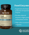 Nature'S Sunshine Digestive Enzymes - Powerful Proprietary Blend For Digestive Health To Break Down Fats, Carbs, Protein - 60 Ser
