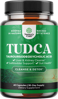Natures Craft Advanced Bile Salt TUDCA Supplement - Extra Strength TUDCA 500mg per Serving Bile Salts for Gallbladder Kidney and Liver Support - High Purity Tauro Ursodeoxycholic Acid Liver and Gallbladder Cleanse