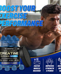 GummiJoy | Creatine Gummies 5000mg | 120 Max Strength Muscle Growth | Recovery Supplements for Men & Women | Creatine Monohydrate Plus B12 and L-Taurine | Blueberry Flavour | 1 Month Supply