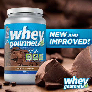 Whey Gourmet -100% Whey Protein Powder Shake - Natural - No Artificial Flavors, Colors or Sweeteners - Grass Fed Protein Powder - Non-GMO - Chocolate - 680 g