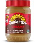 SunButter Original Sunflower Seed Butter 16 oz NutFree Spread with 7g PlantBased Protein Roasted Rich & Savory Flavor Smooth Texture Vegan Kosher & NonGMO