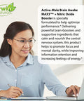 Irwin Naturals Brain Awake Max 3 + Nitric Oxide Booster 60 Count