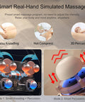 Back Massager With Heat, Shiatsu Roller & Percussion Head For Lower Back Pain Relief - 3D Deep Tissue Kneading Massage Pillow For Neck & Shoulder Muscle Relaxation, Home & Office