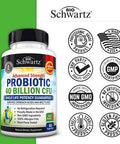 Bio Schwartz Probiotic 40 Billion CFU Supplement 60 Count