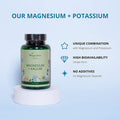Magnesium + Potassium Vegavero | High Strength Citrate Forms | 180 Vegan Capsules | Electrolytes for Hydration & Recovery