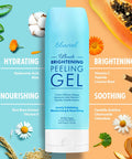 Ebanel Exfoliating Face Scrub Peeling Gel 2 Pack, Brightening Moisturizing Cleanser, Dead Skin Remover For Face, Exfoliating Facial Wash With Centella, Hyaluronic Acid, Vitamin C & E
