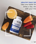 Viteyes Optic Nerve Support Supplement Premium Ocular Nutrition Blend 90 Tablets White