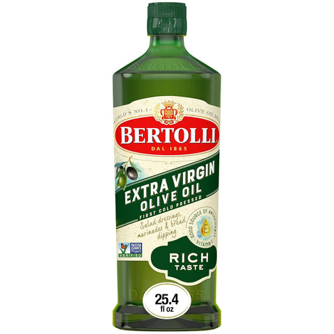 Bertolli Extra Virgin Olive Oil, Rich Taste, First Cold Pressed, Contains Polyphenols, 32.0 fl oz