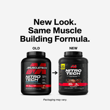 Muscletech Whey Protein Powder Nitro-Tech Ultimate Muscle Building Formula with Whey Protein Isolate & Peptides - 30g of Protein, 3g of Creatine & 6.8g of BCAA(Milk Chocolate, 4 Pound)