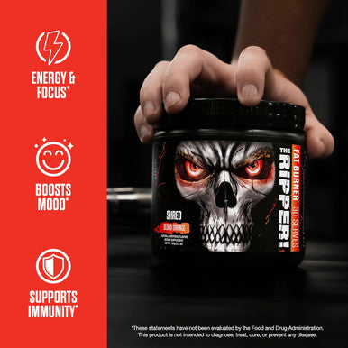 Jnx Sports The Ripper Shredding Thermogenic Fat Burner - Pineapple Shred 30 Servings Advanced Fast Acting Thermogenic Pre-Workout, Appetite Suppressant For Men & Women