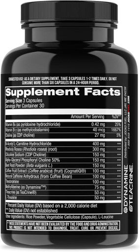 Jocko Fuel Discipline Go Brain Booster - Nootropic Dietary Supplements For Memory & Focus - Preworkout Energy & Focus Supplement (90 Capsules)