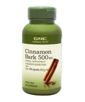 Gnc Herbal Plus Cinnamon Bark 500Mg, 100 Capsules, Traditional Ayurvedic Herb