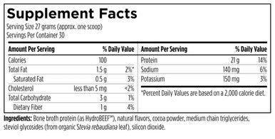 Designs for Sport Beef Protein Powder - NSF Certified for Sport Hydrolyzed Protein - Highly Absorbable with Amino Acids Collagen Precursors - Bone Broth Protein for Athletes (Chocolate 30 Servings)