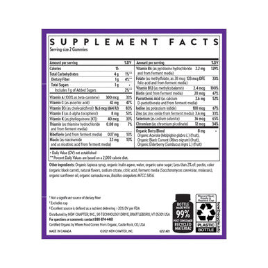 New Chapter Kids Multivitamin Gummies - 50% Less Sugar, Kids Gummy Vitamins with Vitamins C, D3 & Zinc, Non-GMO, Gluten Free, Berry-Citrus, 60ct