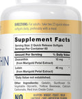 Carlyle Zeaxanthin 10mg | 120 Softgels | Eye Health Support with Lutein | Non-GMO Gluten Supplement