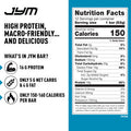 JYM Supplement Science Protein Bar Chocolate Chip Cookie Dough Macro Friendly Guilt Free Snack For Men & Women