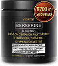 Berberine Comple with Ceylon Cinnamon Turmeric Milk Thistle Fenugreek - Healthy Immune System, Cardiovascular & Gastrointestinal Support