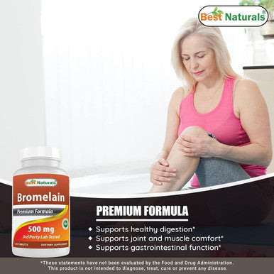 Best Naturals Bromelain 500 mg & Quercetin 1000 mg