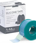 Lotfancy Medical Silicone Tape, 2Rolls 1 5.5 Yds, Waterproof Adhesive Surgical Tape, Soft Skin Tape For Surgery First Aid, Wound, Bandage And Sensitive Skin