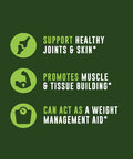 Left Coast Performance Organic Bone Broth Protein Powder from Grass Fed Beef - USDA Certified Organic Single Ingredient Rich in Collagen Glucosamine No Additives Perfect for Carnivore Paleo and Keto Diets 16oz