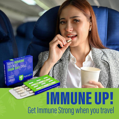Hybridcr Rapid Immune Support Supplement Pharmacist Formulated Natural Herbal Formula To Immunity Boost Response Gluten-Natural Cold Remedy 12 Capsules In 4 Day Dose Pack