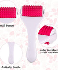2 Pcs Muscle Roller Stick Fascia Body Cellulite Face Muscle Massage Roller Manual Massage Tools For Muscles Relief Neck Arm Back Leg Body Roller Deep Trigger Points Release Roller (White, Rosy)