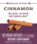 Nature'S Way Premium Extract Cinnamon Standardized To 8% Flavonoids 60 Vcaps