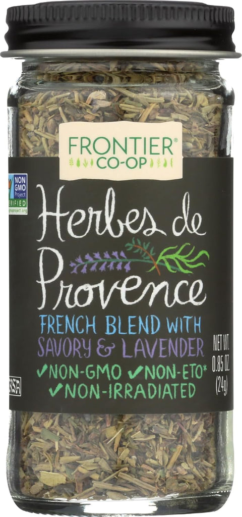 Frontier Co-op Herbes De Provence, 0.85 Ounce | French Blend of Aromatic Savory, Thyme, Rosemary, Basil Tarragon & Lavender